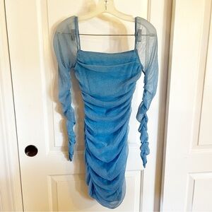 SHEIN Light Blue Mini Dress
